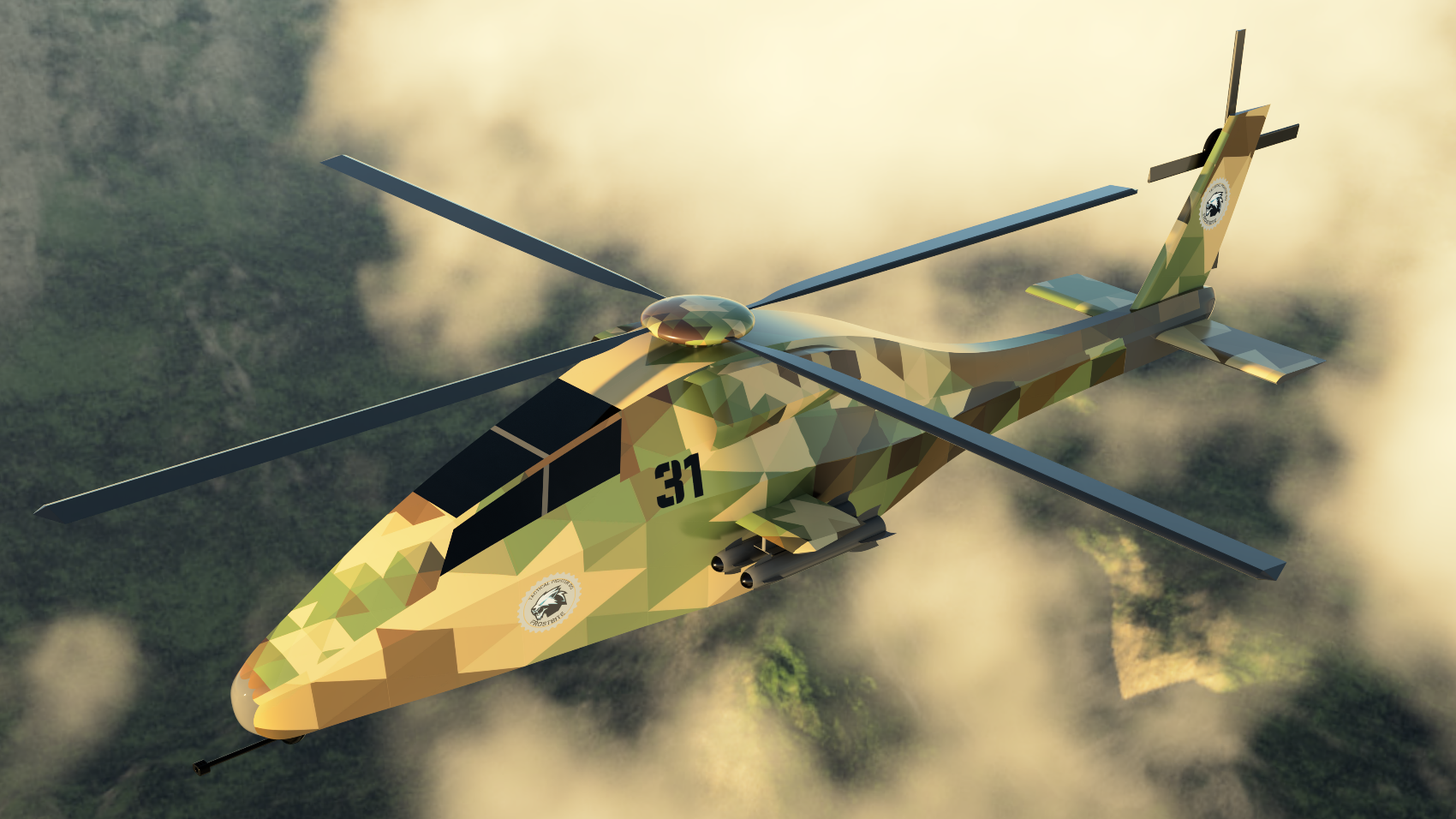 Sly Fox attack and reconnaissance helicopter