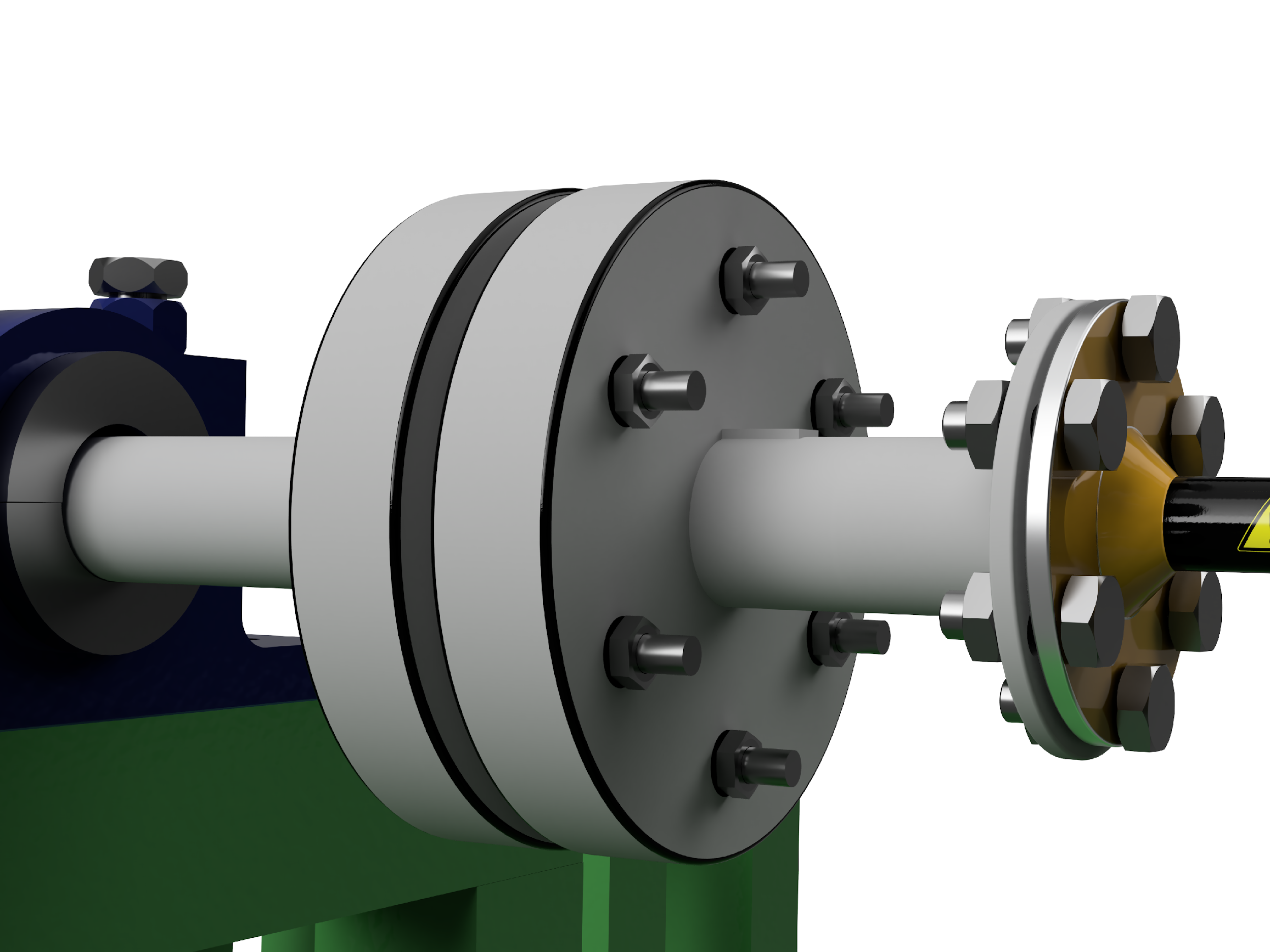 Flexible coupling in the drive line